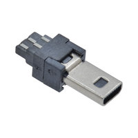 Mini USB 8 pines carcasa de Metal niquelado enchufe macho Mini conector USB cable de datos de teléfono móvil Puerto Jack