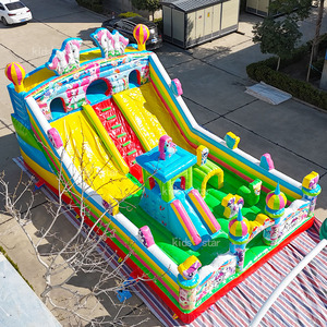 Château gonflable coloré et amusant avec toboggan sur le thème <span class=keywords><strong>de</strong></span> la jungle pour enfants, château rebondissant, maison <span class=keywords><strong>de</strong></span> rebondissement, château gonflable, avis des clients - Product Image 4