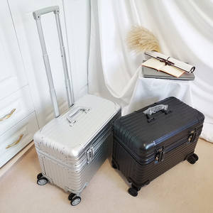 2026 חדש מסגסוגת אלומיניום-מגנזיום מזוודת עגלת צילום עסקית מזוודות נשים גברים נסיעות נשיאה 18 אינץ' מנעול סיסמא TSA - Product Image 4