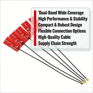 <span class=keywords><strong>Antenne</strong></span> PCB à performance stable, VSWR 2.5, impédance 50 Ohm, gain 4dBi <span class=keywords><strong>pour</strong></span> cartes réseau 2.4GHz, 5GHz, 5.8GHz et applications industrielles - Product Image 1