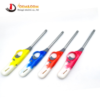 Briquet à gaz électrique rechargeable Dongyi 2025 OEM 273 mm pour cuisine, barbecue, cigares, avec logo personnalisé