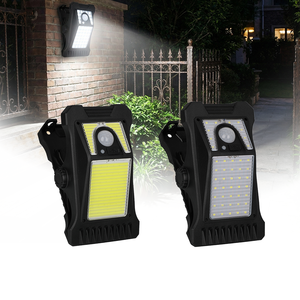 Lampu Dinding LED Sensor Gerak Tenaga Surya Kecil Tahan Air Jepit Otomatis Menyala Saat Senja untuk Penerangan Jalan Taman Luar Ruangan - Product Image 1