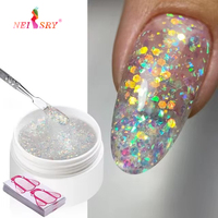 Gel de construction Neissry Biab, effet brillant, sans chaleur, couleur rouge, logo personnalisé, pour ongles, transparent, fin, professionnel, 7 en 1, prix usine