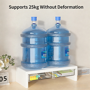 Support d'écran en PP, organiseur de bureau, support d'ordinateur portable en <span class=keywords><strong>plastique</strong></span> surélevé avec tiroir, accessoires de bureau pour un espace de travail sain - Product Image 3