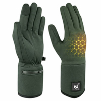 Gants chauffants d'extérieur pour le ski et le snowboard, imperméables, thermiques, compatibles avec les écrans tactiles, rechargeables, légers, à cinq doigts, longue durée de vie de la batterie