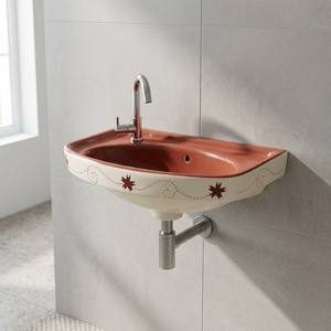 Sanitary Ware Fregaderos Full Ceramic Sink Washroom Basin Antique Lavatory Floor Standing Bathroom Sinks Hand Wash Basin Sink - Product Image 3