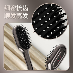 Air Cushion Comb Scalp Massage Brush 20cm Above Gun Black PP Material Heat Transfer Printing - Product Image 2