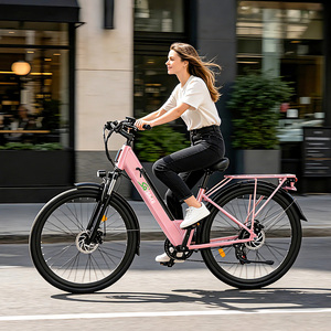 Vélo électrique de ville à assistance au pédalage, moteur 250W, autonomie de 30 miles, batterie amovible 36V, pneus de ville 28 pouces, 7 vitesses jusqu'à 15 MPH - Product Image 1
