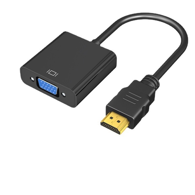 HD-MI to VGA Converter with Audio for Laptop, Set-top Box, Game Console, Monitor, Projection