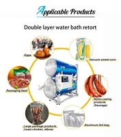 Autoclave Zongon à immersion dans l'eau pour la stérilisation des sachets en aluminium, des sachets sous vide, des bouteilles en PP/HDPE, des salades en boîte, des confitures