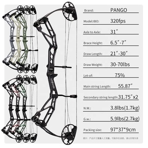 Accessoires de chasse, arcs de tir à l'arc sportifs, flèches en fibre de carbone, arc composé portable, ensemble d'arc composé Pango pour la chasse - Product Image 5
