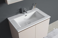 Meuble de salle de bain de haute qualité avec lavabo, ensemble de meuble-lavabo américain sur pied