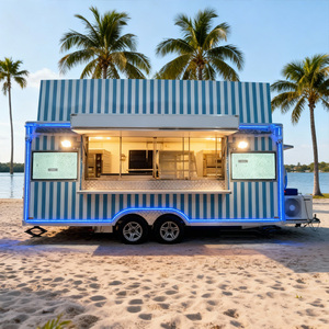 Camion de restauration commercial, kebab doner, hamburgers, tacos, poulet frit, conteneur de camion de restauration, cuisine mobile, remorque de restauration rapide - Product Image 1