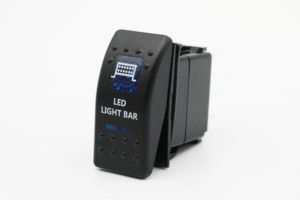 สวิตช์โยกแบบล็อค 12V 20A 5 ขา พร้อมไฟ LED เปิด-ปิด มาตรฐาน IP66 วัสดุ ABS+PC สำหรับเรือ รถบรรทุก รถออฟโรด - Product Image 4
