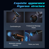 EKANG Pistolet de massage musculaire à percussion pour tissus PL-686 Pistolet de massage à écran LED à vibration corporelle rechargeable rapide