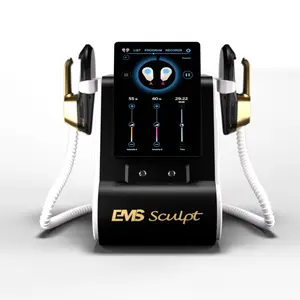 2024 Portable EMS Body Sclupting Slim Machine Muscle Stimulator 2 Handles Body Building Machine