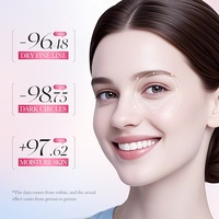 Masque pour les yeux au collagène hydrolysé et à la niacinamide OEM, 80 comprimés, pour une hydratation intense et l'amélioration des cernes et des ridules