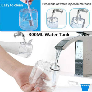 300 מ "ל מיכל מים + 6 טיפים מברשת שיניים ניקוי כבל usb 5 מצבים אוראלי השקיית מים נייד מים דנטלי flosser - Product Image 5