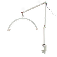 Lampe LED de bureau demi-lune de 16 pouces, protection des yeux, lampe de beauté pour extension de cils, tatouage, nail art