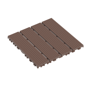 DB Plastic Interlocking Deck Tejas 44 Pack 12 \ "x 12 \" Cuadrado Impermeable Exterior Patio Decking 18mm Grosor All Weather Use - Product Image 2