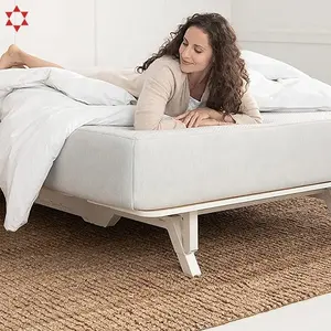 Großhandel Keine Feder Innenschlafmatratze Fabrik Unterstützung Schlafzimmer Latex-Schaumstoff bedruckte Matratzenabdeckung