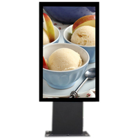 Affichage numérique extérieur IP65 étanche, cadre en aluminium, écran LCD pour comptoir