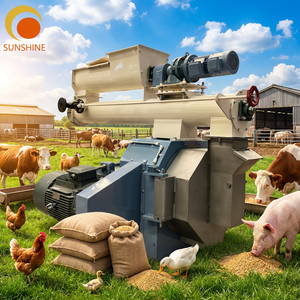 Nouvelle machine à granulés à anneau haute capacité avec une productivité élevée et une taille de granulés personnalisable pour l'alimentation des poulets, des bovins et des porcs - Product Image 1