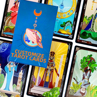 Vente en gros de cartes de tarot personnalisées pour débutants, avec des designs populaires et imprimées par un imprimeur professionnel
