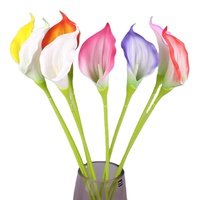 Fleur artificielle Calla Lily, fausses callas pour bouquet de mariage, décoration florale pour la maison