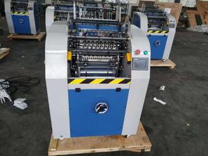 Machine à coudre les livres, machine à plier et à coller les documents, machine à relier semi-automatique pour cahiers avec couture à fil - Product Image 6