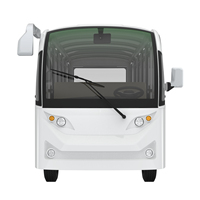 Bus touristique électrique 17 places, fermé, moteur AC 72V 7,5W, alimenté par batterie au plomb-acide, nouveau mini-bus touristique