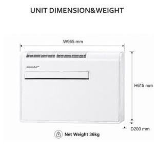 <span class=keywords><strong>Climatiseur</strong></span> mural monobloc tout-en-un 12000 BTU 60 Hz R32 à refroidissement uniquement, compatible OEM - Product Image 3