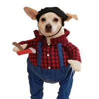 Vêtements pour animaux de compagnie Rena Pet Modern Winter Halloween en polyester imprimé avec logo personnalisé, costumes amusants pour chiens, vente en gros