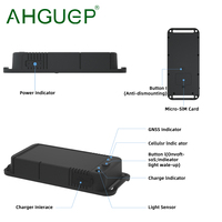 AHGUEP Traqueur GPS de voiture 4G LTE avec Mounting-IP65 magnétique étanche, suivi de véhicule en temps réel, charge solaire