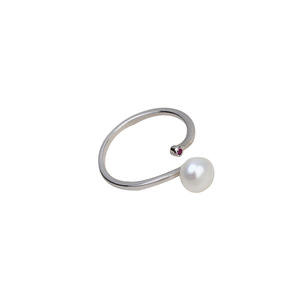 Bague ajustable en argent S925 Wenchi pour femme, design simple à ouverture, 4-8 perles, accessoires de bijoux DIY, 16812 Chine - Product Image 5