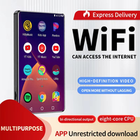 Reproductor MP4 Táctil de 4 Pulgadas con Wi-Fi, MP5 Portátil y Altavoz Bluetooth, Capaz de Reproducir Música en Línea