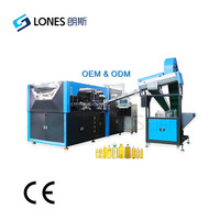 Máquina Sopladora de Botellas de Plástico Totalmente Automática, Fabricada en China, para Diferentes Tamaños de Botellas.