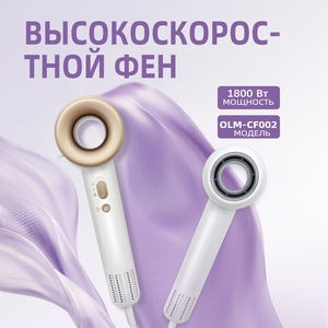 Secador de Pelo Profesional de Alta Velocidad con Motor BLDC de 1600W y 110000 RPM, Función de Iones Negativos, Precio de Fábrica - Product Image 1