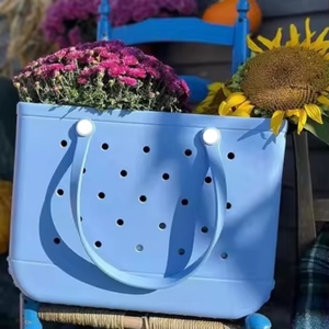 Tùy chỉnh OEM ODM lớn nhỏ bogg Túi xách nhà máy trực tiếp bền Silicone bãi biển túi với in trang trí không thấm nước - Product Image 3