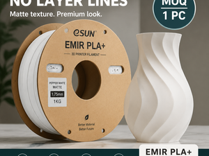 Filament PLA+ Mat Emir 1,75 mm 1 kg Texture givrée Sans traces de couches 8 couleurs Finition premium pour Bambu Lab Creality Prusa - Product Image 6
