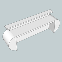Mostrador de Recepción Comercial, Mostrador de Caja, Diseño de Lujo, Estilo Integral, Mesa Frontal para Oficina, Hotel, Centro Médico, Centro de Estética