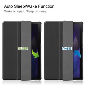 Funda para <span class=keywords><strong>Samsung</strong></span> <span class=keywords><strong>Galaxy</strong></span> <span class=keywords><strong>Tab</strong></span> <span class=keywords><strong>A8</strong></span> <span class=keywords><strong>2021</strong></span>, a prueba de golpes, triple Funda de cuero PU para tableta de 10,5 pulgadas - Product Image 4