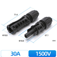 Conector Solar MC al por Mayor, Cable Chino 1000V TUV Impermeable IP67, Conector de Panel Solar, Enchufe DC PV para Cable PV de 6mm y 4mm