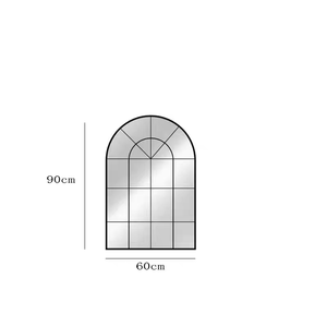 <span class=keywords><strong>Specchio</strong></span> Decorativo da Terra in Lega di Alluminio con Cornice in Stile Art Déco per Camera da Letto e Bagno - Product Image 6