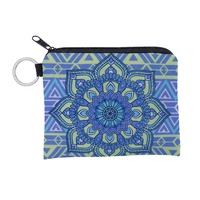 Kecil Dompet Koin Boho Perubahan Dompet Pouch Mini Dompet Koin Tas dengan Ritsleting untuk Wanita Wanita
