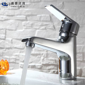 Grifo de Lavabo Chenlu, Monomando, con Núcleo de Cobre, Montaje en Encimera, Mezclador de Agua Fría y Caliente - Product Image 2