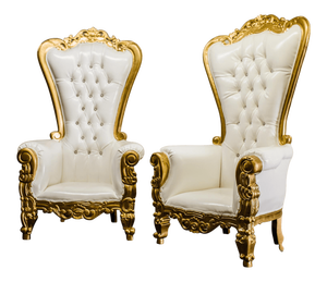 Juego de sillas de boda para novia <span class=keywords><strong>y</strong></span> novio, juego de sofá antiguo, Reina, Reyes, blanco - Product Image 5