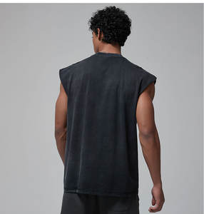 2025 New Custom Logo <b>Men's</b> 100% Cotton Sleeveless T Shirt Fashion Wear Workout Acid Wash <b>Tank</b> <b>Top</b> <b>for</b> <b>Men</b> - Product Image 2