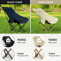 Fauteuil inclinable robuste en acier triangulaire avec dossier réglable en tissu Oxford 600D