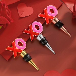 XO Wine <b>Bottle</b> Stopper Metal Sealing For Wedding Valentine Birthday Gift - Product Image 1